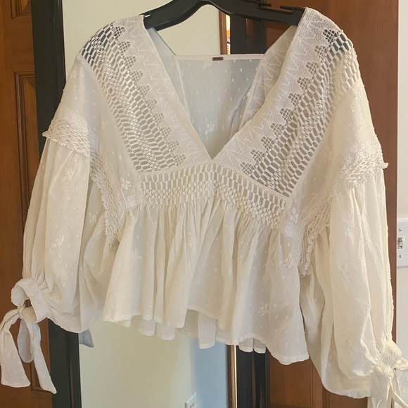 Free people white shirt - Picture 1 of 3